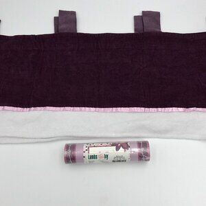 Lambs & Ivy Nursery Window Valance & Wallpaper Border